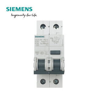 西门子（SIEMENS）剩余电流保护断路器 漏电保护器 C曲线 5SU9 230V - 40A 1P+N 6KA C 5SU93561KK40