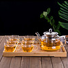洁雅杰 玻璃茶具套装 7件套(1茶壶+6茶杯) YGE-9808