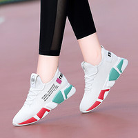 百年纪念 Centenary 女士韩版休闲透气低帮系带运动跑步学生小白鞋 1769 白色 42