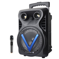 纽曼(Newmine)X2 拉杆音箱 户外广场舞音响 移动便携智能蓝牙大功率插卡扩音器 单麦