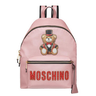 MOSCHINO 莫斯奇诺 泰迪熊系列双肩包 女款 粉色 7 A7632 8210 1224