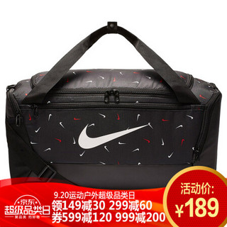 耐克NIKE 男女包 BRSLA S DUFF 9.0 AOP2 (41L) 健身运动大容量收纳单肩拎包队包 BA6044-010 黑