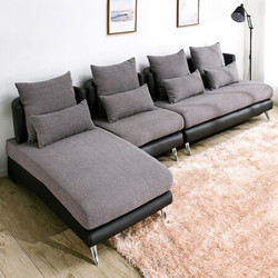 家逸北欧现代布艺沙发简约客厅家具三人组合可拆洗沙发小户型家具