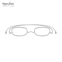 纸镜 Paperglass纸镜老花镜男女超薄高清树脂老光眼镜高端日本原装进口老花镜方框Sl款 银色 200