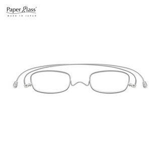 纸镜 Paperglass纸镜老花镜男女超薄高清树脂老光眼镜高端日本原装进口老花镜方框Sl款 银色 150