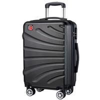 SWISSGEAR 瑞士军刀 万向轮拉杆箱旅行箱 黑色 20英寸