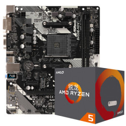 AMD 锐龙 Ryzen5 2600X CPU处理器 ASRock 华擎 B450M-HDV R4.0 主板 套装