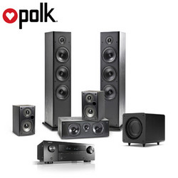 普乐之声（Polk）T系列5.1声道家庭影院音响套装+天龙（DENON）AVR-X550BT AV功放机 黑色