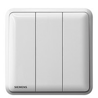 SIEMENS 西门子 seata 皓睿系列 5TA01333NC01 三开双控开关面板 玉釉白