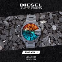 迪赛（Diesel）手表 MEGA CHIEF系列 潮流偏光石英男表限量发售DZ4513