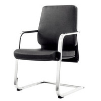 金海马/kinhom 电脑椅 办公椅 牛皮老板椅 人体工学弓形脚椅子 HZ-6120C黑
