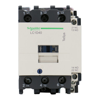 施耐德电气 TeSys LC1D国产 3P 40A 1NO+1NC 交流接触器 LC1D40M7C 220VAC