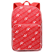 阿迪达斯（Adidas）三叶草 休闲包双肩包 潮流时尚风 红色
