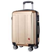 SVVISSGEM 拉杆箱 28英寸 托运箱行李箱万向轮PC材质商务出差旅行密码箱 SA-6428 香槟金