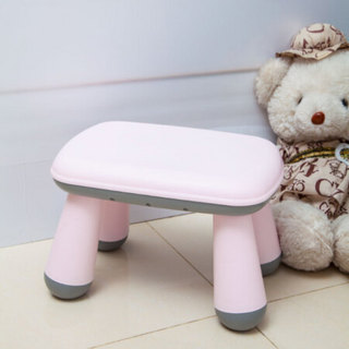 禧天龙 Citylong 塑料组合凳 小板凳客厅防滑换鞋凳加厚浴室凳家用家具凳子拼接凳 红灰 一个装  D-2096