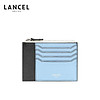 LANCEL 兰姿 ENVELOPPE 女款卡包零钱包 牛皮革 A08640S9TU天蓝色/雪白/黑拼色 大号