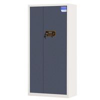 奈高 NG保密柜文件柜双保险铁皮柜办公柜电子密码锁档案柜钢制防盗通门带斗白框蓝门保密柜