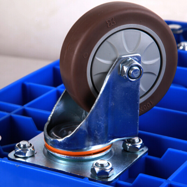 轮静音脚轮防滑耐磨重型工业橡胶脚轮平板车小推车万向定向轮子车轱辘