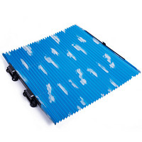 40000KM 汽车遮阳帘 前挡风玻璃窗帘 汽车防晒隔热垫 自动伸缩遮阳挡 汽车遮光板 SWY1126 蓝色70cm