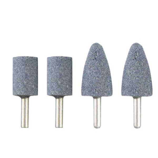 极力熊 带柄砂轮磨头 火石仔 圆锥 6*20mm (50个装)