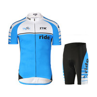 迈森兰 MYSENLAN 骑行服套装 男子春夏自行车骑行服骑行裤 17K-爱骑行短套蓝色M