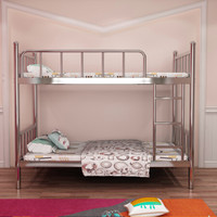 奈高NG双层床双人不锈钢钢架床简约现代员工学校宿舍公寓床2000*900*1750