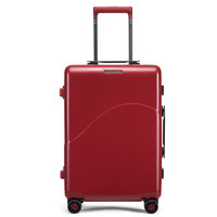 新秀丽旗下 卡米龙拉杆箱行李箱男旅行箱女可称重托运箱简约纯色流线设计框架箱TB6杰斯特红色24英寸