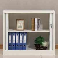 苏美特钢制文件柜铁皮柜办公柜卷门柜760高纯白