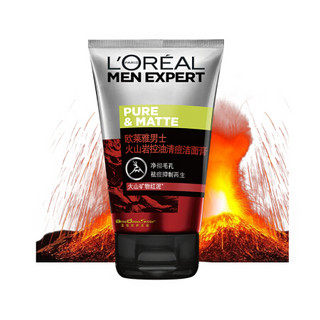 L'OREAL PARIS 巴黎欧莱雅 男士火山岩控油清痘洁面膏 100ml