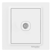 施耐德电气 开关插座 单联电视插座 弱电插座 歆意系列 白色 A3J31TV_WE_C1