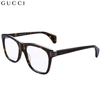 古驰(GUCCI)眼镜框男 镜架  透明镜片玳瑁色镜框GG0526O 002 54mm