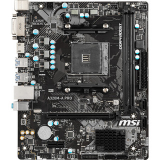 MSI 微星 A320M-A PRO M-ATX主板（AMD AM4、A320）