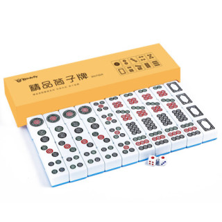 任鸟飞筒子牌40张斗牛麻将牌二八杠竹丝筒杠密胺材质39mm蓝色nf1014