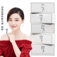 奈高 NG文件柜办公柜钢制铁皮柜资料柜档案柜储物柜分五节文件柜0.7mm