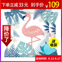 茶花（CHAHUA）新品火烈鸟抽真空压缩袋（6件套送电泵）特大加厚棉被衣物真空袋收纳袋 6特大+1电泵