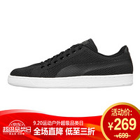 彪马PUMA 男女同款 休闲鞋 BASKET CLASSIC EVOKNIT 运动鞋 363180 03黑色35.5码