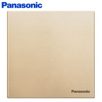 Panasonic 松下 开关插座面板 一开多控开关面板 1开多控墙壁墙面开关 悦宸系列86型  WMWM594MYZ 金色