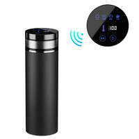 甬航 YONGHANG 车载电热杯12V-24V双功率汽车烧水杯烧水壶热水杯多功能无线智能保温杯黑色
