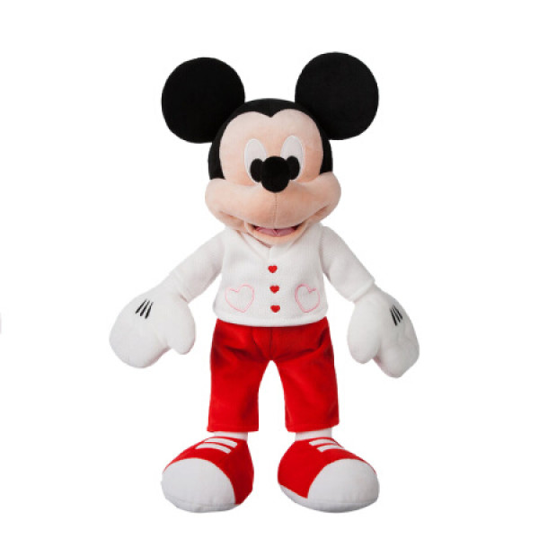 迪士尼(disney)官方正品 经典卡通米奇情侣款毛绒玩具娃娃 抱枕公仔