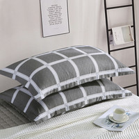 Nan ji ren 南极人 全棉信封式枕套 半城日光 一对装