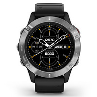 佳明（GARMIN）Fenix 6运动版银色智能手表 运动手表（身体电量监测+无线支付+血氧测量+多卫星系统导航）