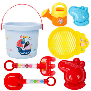 小猪佩奇（Peppa Pig）儿童玩具 沙滩玩具套装夏日亲子戏水 小孩玩具男女孩铲子工具早教模型 大号 PP61148