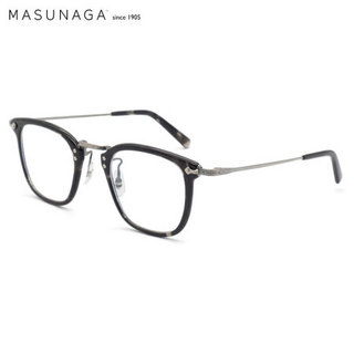masunaga 增永眼镜男女复古手工全框眼镜架配镜近视光学镜架GMS-806 #B3 灰玳瑁框灰腿