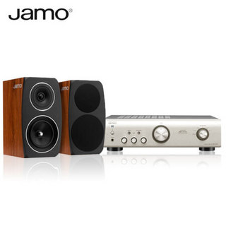 尊宝（JAMO）C93+天龙（DENON）PMA-520 HIFI书架箱套装2.0声道发烧级专业音箱家用音响