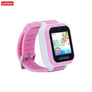 联想lenovo4G儿童智能手表插卡电话手表GPS定位防水 4G通话触屏粉色