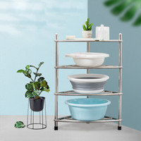 ORANGE 收纳架 107889 四角浴室角架 不锈钢固定款