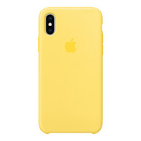Apple iPhone XS 硅胶保护壳 - 淡黄色