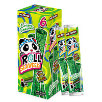 泰国进口 熊猫先生芝麻颗粒海苔紫菜卷 办公室儿童休闲膨化食品零食 原味18g