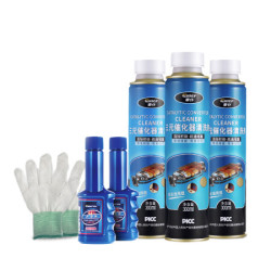 车仆 車仆三元催化器清洗剂300ml3瓶 燃油宝60ml2瓶 施工手套1对套装