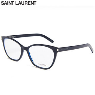 圣罗兰(SAINT LAURENT)眼镜框女 镜架 透明镜片黑色镜框SL 287 SLIM 001 54mm